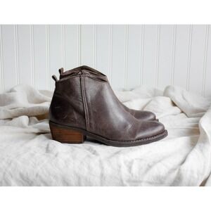 Marroqui‎ Sanchez brown leather ankle boots size 6.5